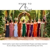 image:imageDavids Bridal The Edit by DB Studio Jersey VNeck Ruched Sheath DressDusty Blue