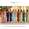 image:imageDavids Bridal The Edit by DB Studio Strapless Charmeuse Sheath Dress with ScarfEucalyptus