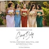 image:imageDavids Bridal The Edit by DB Studio Strapless Charmeuse Sheath Dress with ScarfJuniper