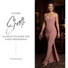image:imageDavids Bridal Wedding Guest Dress  Jersey Cowl Neck Cross Back SheathDesert Coral