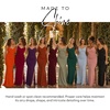 image:imageDavids Bridal Wedding Guest Dress  Jersey Cowl Neck Cross Back SheathDusty Blue