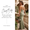 image:imageDavids Bridal Wedding Guest Dress  Jersey Cowl Neck Cross Back SheathJuniper