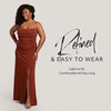 image:imageDavids Elegant Crepe Sculpted Neckline Sheath Maxi Gown Sleeveless Silhouette with High Slit Tailored Back ZipperCinnamon