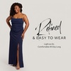 image:imageDavids Elegant Crepe Sculpted Neckline Sheath Maxi Gown Sleeveless Silhouette with High Slit Tailored Back ZipperMarine