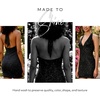 image:imageThe Edit by DB Studio Plunging Halter Metallic Mini Dress Sparkly Cocktail and Party Style for WomenMulti