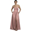 image:imageDavids Bridal Bridesmaid Dresses  The Edit by DB Studio Satin Empire Waist Ball Gown for Women in FullLengthQuartz