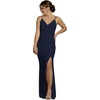 image:imageDavids Bridal Chiffon Cowl Back VNeck Sheath DressMarine