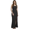 image:imageDavids Bridal Mesh Cowl Neck Ruched ALine DressBlack