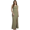 image:imageDavids Bridal Mesh Cowl Neck Ruched ALine DressEucalyptus