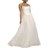image:imageDavids Bridal Strapless Satin and Tulle Ball Gown Wedding DressSoft White