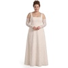 image:imageDavids Bridal Tank Square Neck Lace ALine Wedding DressSoft White