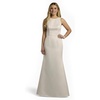 image:imageDavids Bridal The Edit High Neck Satin Bow Back Mermaid Wedding DressSoft White