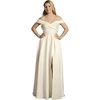 image:imageDavids Bridal The Edit Off Shoulder Satin Ball Gown Wedding Dress in IvoryIvory