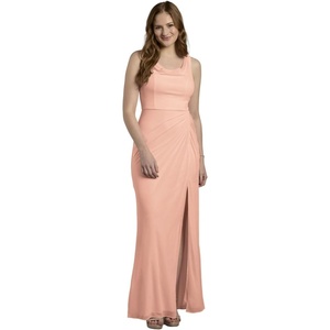image:imageDavids Bridal Mesh Cowl Neck Ruched ALine DressPetal