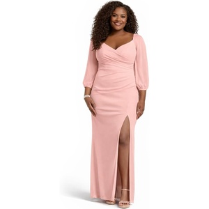 image:imageDavids Bridal The Edit Studio Mesh Billow Sleeve Sheath Dress Elegant Formal Dress for Wedding GuestBallet