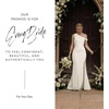 image:imageDavids Bridal Asymmetrical OfftheShoulder Matte Satin Sheath DressSoft White