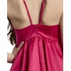 image:imageDavids Bridal Bow Bodice Satin ALine Mini DressFuchsia