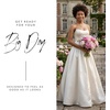 image:imageDavids Bridal Drop Waist Satin ALine Wedding DressSoft White