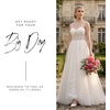 image:imageDavids Bridal Illusion Corset Bodice Tulle Ball GownSoft White