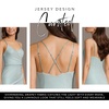 image:imageDavids Bridal Iridescent Double Strap Draped Mini DressLight Blue