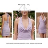 image:imageDavids Bridal Jersey Cowl Neck Ruched Mini DressIris
