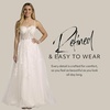 image:imageDavids Bridal Lace Applique and Tulle Illusion Corset Ball GownSoft White