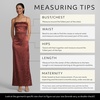 image:imageDavids Bridal LaceUp Spaghetti Strap Sheath DressCinnamon