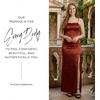 image:imageDavids Bridal LaceUp Spaghetti Strap Sheath DressCinnamon
