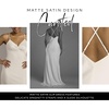image:imageDavids Bridal Matte Satin Spaghetti Strap Slip DressSoft White