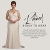 image:imageDavids Bridal Matte Satin Spaghetti Strap Slip DressSoft White