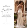 image:imageDavids Bridal Matte Satin Spaghetti Strap Slip DressSoft White