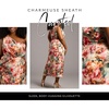 image:imageDavids Bridal OneShoulder Charmeuse Sheath Dress with CutoutMulti