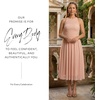 image:imageDavids Bridal Ruched Mesh Drop Waist Midi Dress