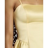 image:imageDavids Bridal Satin Drop Waist Mini DressCanary