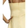 image:imageDavids Bridal Satin Drop Waist Mini DressCanary