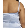 image:imageDavids Bridal Satin Drop Waist Mini DressLight Blue