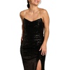 image:imageDavids Bridal Sculpted Strapless Neckline Sequin Sheath DressBlack