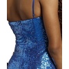image:imageDavids Bridal Sculpted Strapless Sequin Mini DressRoyal