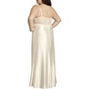image:imageDavids Bridal Sculpting Satin Illusion Lace Bodice Mermaid DressSoft White