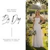 image:imageDavids Bridal Spaghetti Strap Jacquard ALine DressSoft White