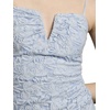 image:imageDavids Bridal Stretch Lace Plunge Neckline Sheath DressLight Blue