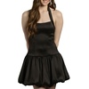 image:imageDavids Bridal Tank Bubble Hem Mikado Mini DressBlack