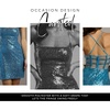 image:imageDavids Bridal The Edit Studio Blue Fringe Dress Rhinestone Sequin Sheath Cocktail Dress for Holiday PartiesBlue