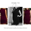image:imageDavids Bridal The Edit Studio Double Slit High Neck Crepe Sheath Dress in Burgundy Elegant Cocktail Dress for WeddingsBurgundy