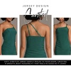 image:imageDavids Bridal The Edit Studio Jersey One Shoulder Ruched Mini Dress Asymmetrical Cocktail and Party Dress for WomenJuniper