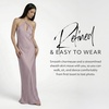 image:imageDavids Bridal The Edit Studio Lavender Halter Dress Charmeuse Sheath Dress with Teardrop Keyhole NecklineLavender