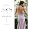 image:imageDavids Bridal The Edit Studio Lavender Halter Dress Charmeuse Sheath Dress with Teardrop Keyhole NecklineLavender
