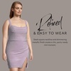 image:imageDavids Bridal The Edit Studio Metallic Tank Mini Dress Square Neck Sleeveless Cocktail Dress for Women Shimmer Party DressLilac