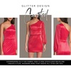 image:imageDavids Bridal The Edit Studio One Shoulder Glitter Mini DressPunch