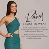 image:imageDavids Bridal The Edit Studio One Shoulder Metallic Mini Dress with CutoutOasis